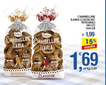 Ciambelline Ilaria Classiche/ Integrali Sacco 650 gr