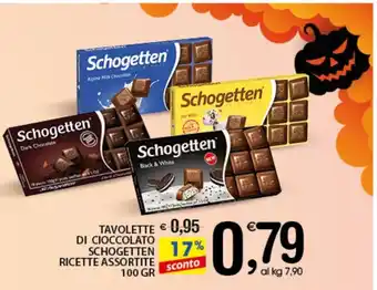Qui Discount Tavolette Di Cioccolato Schogetten Ricette Assortite 100 gr offerta