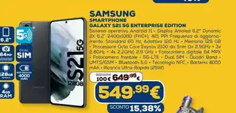 Euronics Samsung galaxy s21 5g enterprise edition offerta