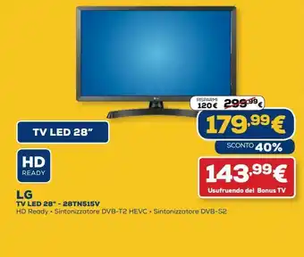 Euronics Tv led 28'' lg - 28tn515v offerta