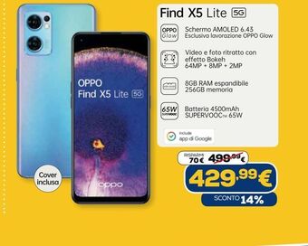 Euronics Find x5 lite 5g offerta