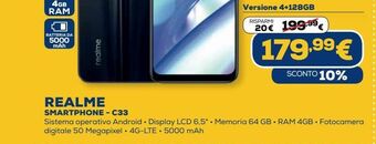 Euronics Smartphone realme - c33 offerta