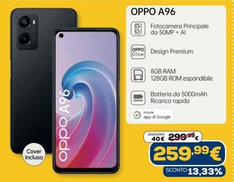 Euronics Oppo a96 offerta