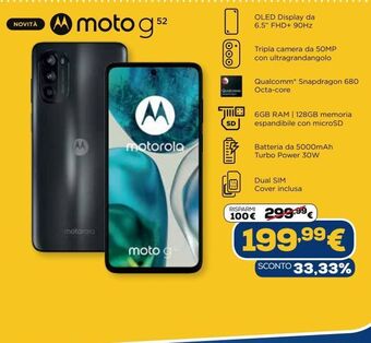 Euronics Moto g52 offerta