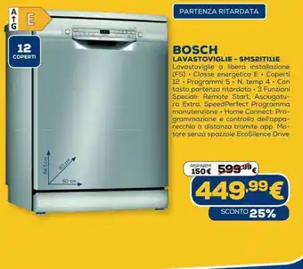 Euronics Lavastoviglie bosch -sms2iti11e offerta