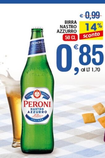 Qui Discount Birra Nastro Azzurro 50 cl offerta