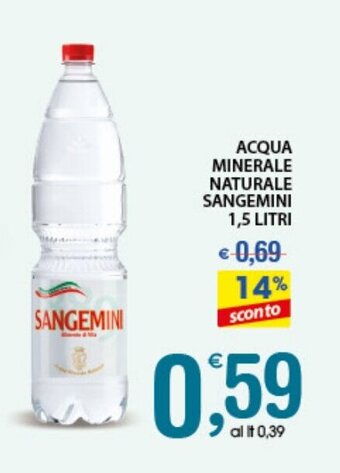 Acqua Minerale Naturale Sangemini 1,5 Litri