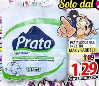 Il Genio Supermercato Prata Acqua Nat. 6x 2 litri offerta