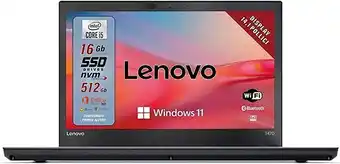Amazon Lenovo, pc portatile pronto all'uso, notebook con display full hd da 15,6", intel i3, ram 8gb, ssd 256gb, win 11 pro e mou... offerta