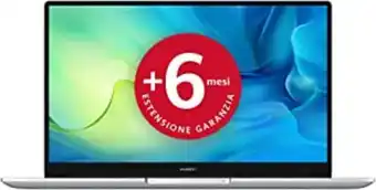 Huawei matebook d 15 laptop, notebook pc portatile da 15,6 pollici, intel core i3 di 11a generazione, 8gb+256gb, wi-fi 6, ...