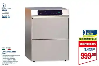 Metro Lavastoviglie E50 Digit offerta