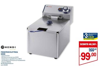 Metro Hendi Friggitrice Elettrica offerta