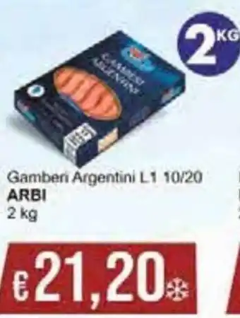 Arbi Gamberi Argentini L1 10/20 2 kg