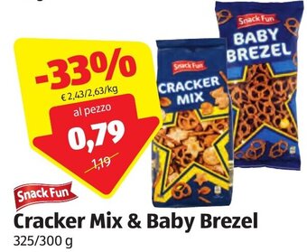 Snack Fun Cracker Mix & Baby Brezel 325/300 g