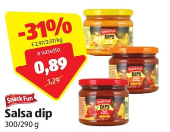 ALDI Snack Fun Salsa dip 300/290 g offerta
