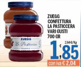 Zuegg Confettura La Pasticcera Vari Gusti 700 gr