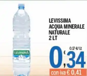 Gruppo Pascar Levissima Acqua Minerale Naturale 2lt offerta