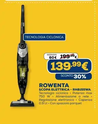Euronics Scopa elettrica rowenta - rh8155wa offerta
