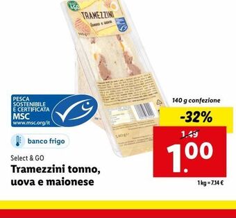Lidl Tramezzini tonno, uova e maionese offerta