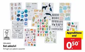 Lidl Set adesivi offerta
