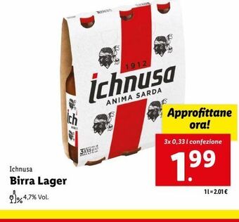 Lidl Birra lager offerta