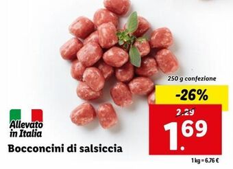 Lidl Bocconcini di salsiccia offerta