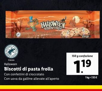 Lidl Biscotti di pasta frolla offerta