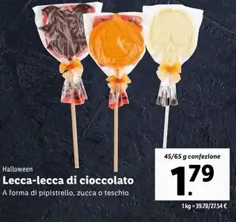 Lidl Lecca lecca di cioccolato offerta