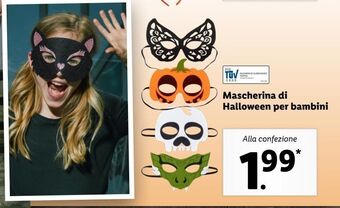 Lidl Mascherina di halloween per bambini offerta