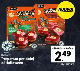 Lidl Preparato per dolci di halloween offerta