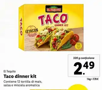 Lidl Taco dinner kit offerta