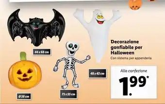 Lidl Decorazione gonfiabile per halloween offerta