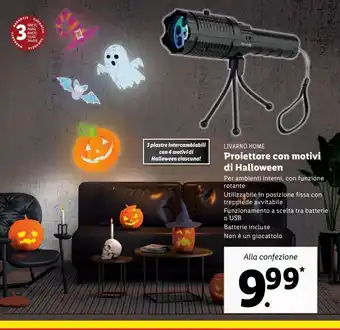Proiettore con motivi di halloween