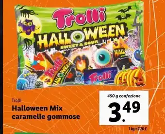 Lidl Halloween mix caramelle gommose offerta