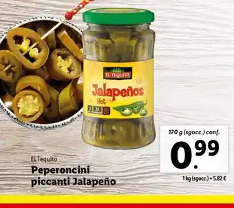 Lidl Peperoncini piccanti jalapeno offerta