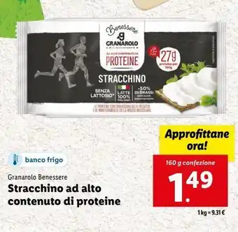 Lidl Stracchino a alto contenuto di proteina offerta