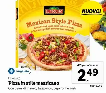 Lidl Pizza in stile messicano offerta