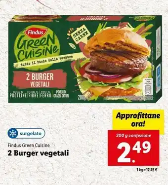 Lidl 2 burger vegetali offerta