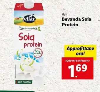 Lidl Bevanda soia protein offerta