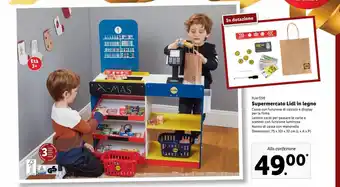 Lidl Supermercato lidl in legno offerta