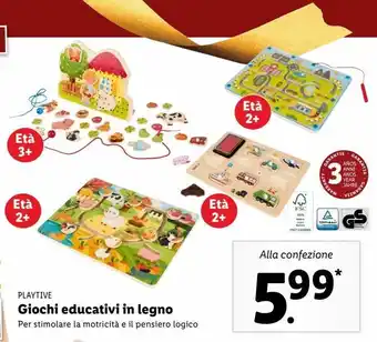 Lidl Giochi educativi in legno offerta