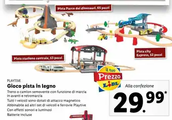 Gioco pista in legno