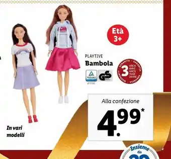 Lidl Bambola offerta
