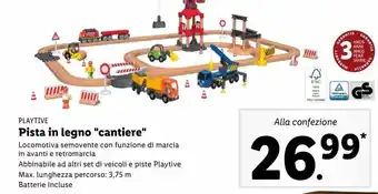 Pista in legno 'cantiere'