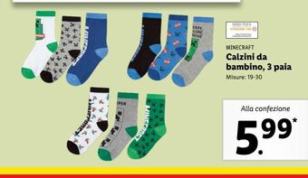 Lidl Calzini da bambino 3 paia offerta