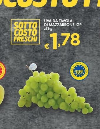 Bennet Uva da tavola di mazzarrone igp offerta