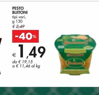 Bennet Pesto buitoni g 130 offerta