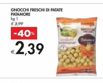 Bennet Gnocchi freschi di patate patamore kg 1 offerta