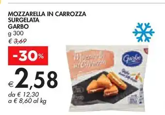 Bennet Mozzarella in carrozza surgelata garbo offerta