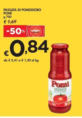 Passata di pomodoro pomì g 700